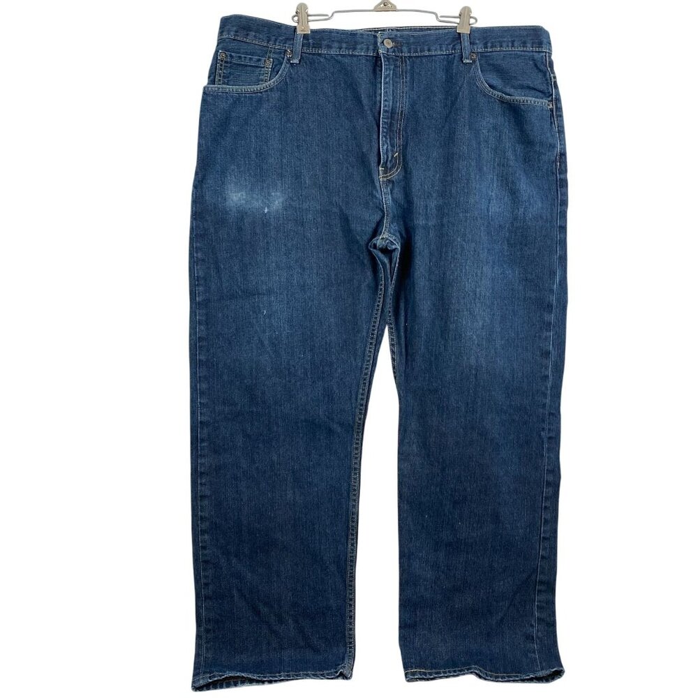 Levis Mens 559 Jeans 44x32 Relaxed Straight Leg Blue Medium Denim Classic Casual
